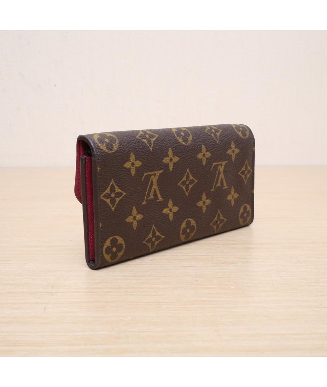 LOUIS VUITTON Коричневый кошелек, фото 6