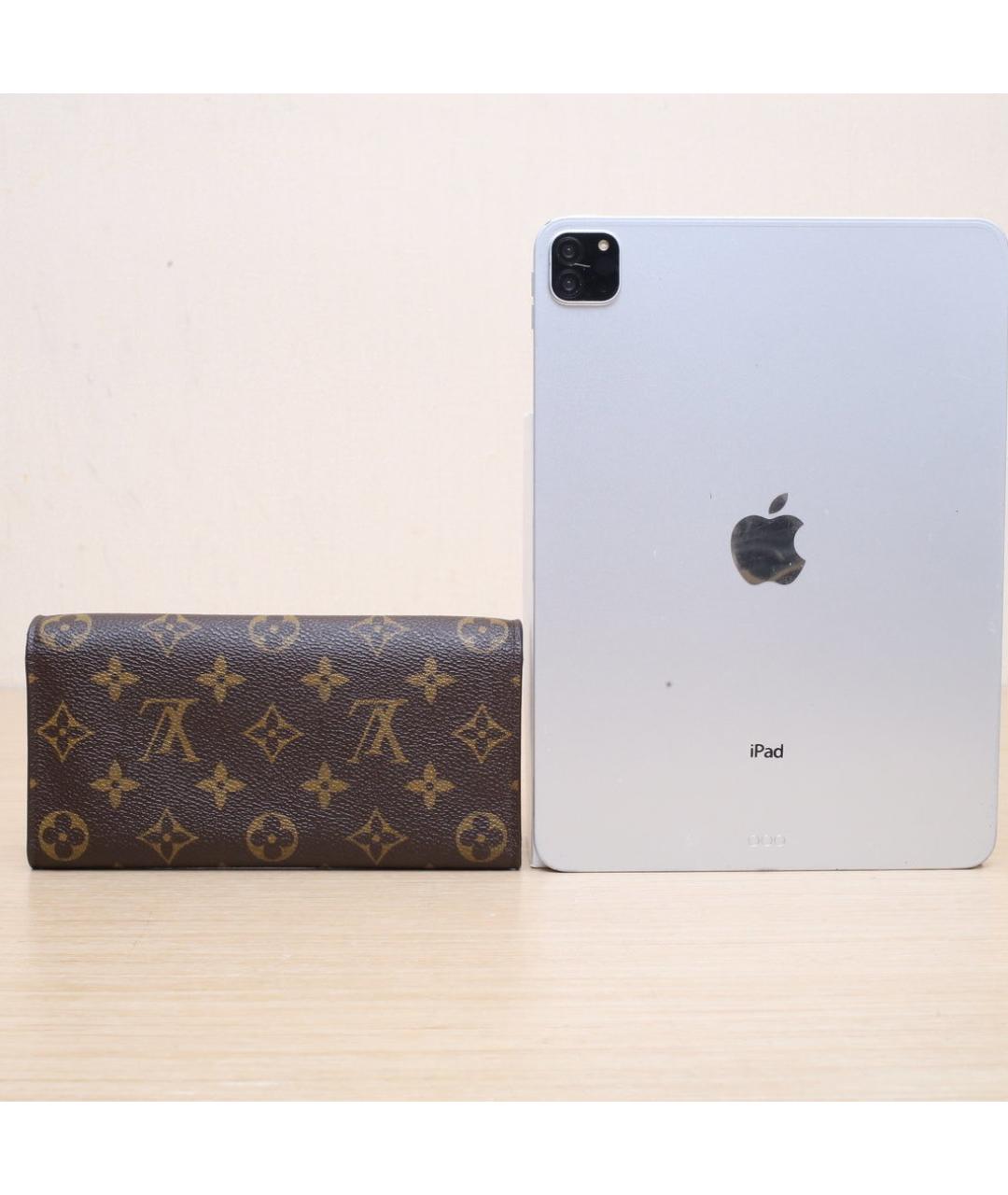 LOUIS VUITTON Коричневый кошелек, фото 7