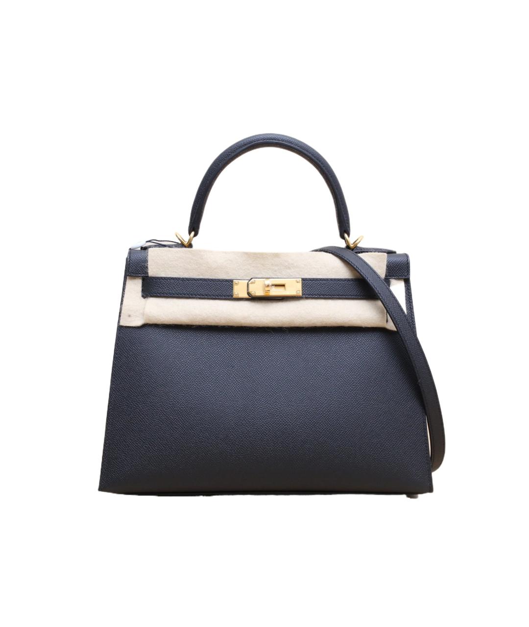 HERMES Черная кожаная сумка через плечо, фото 1