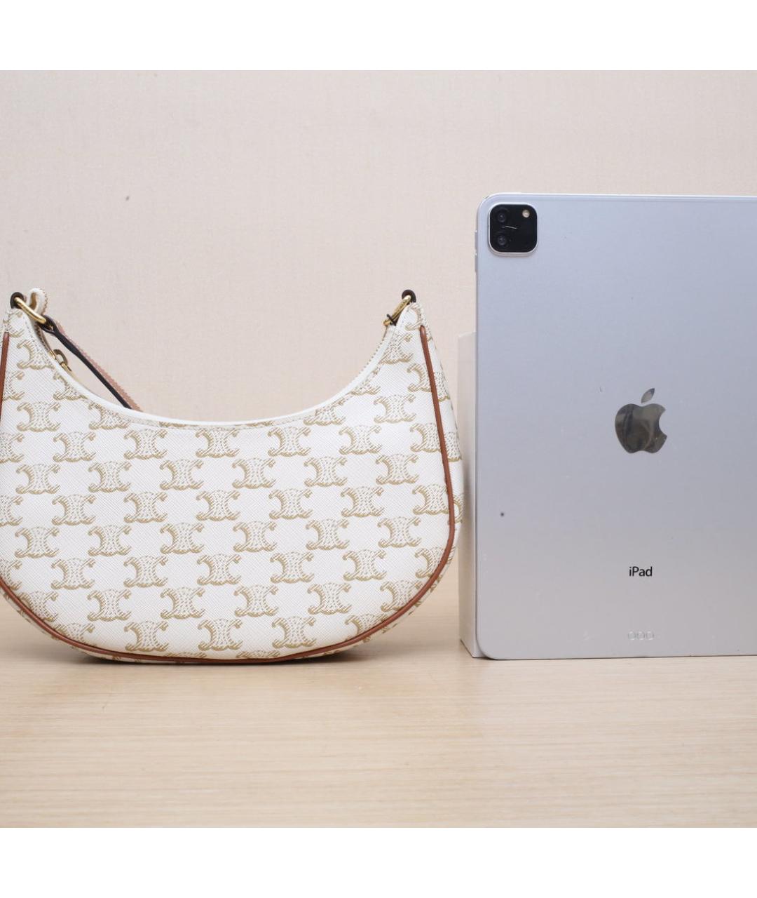 CELINE Белая сумка через плечо, фото 7