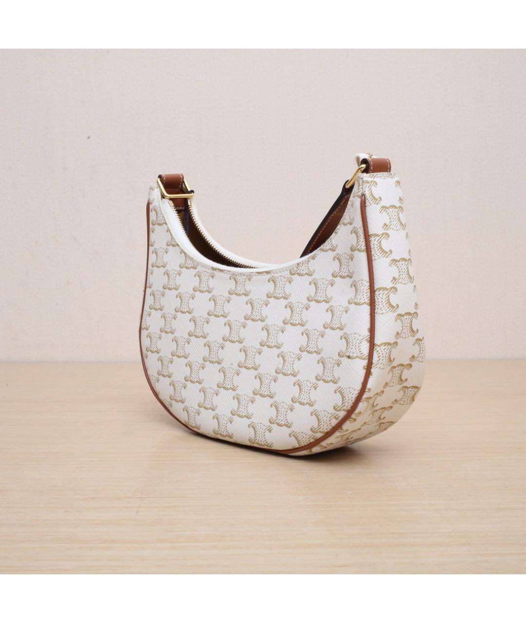 CELINE Белая сумка через плечо, фото 4