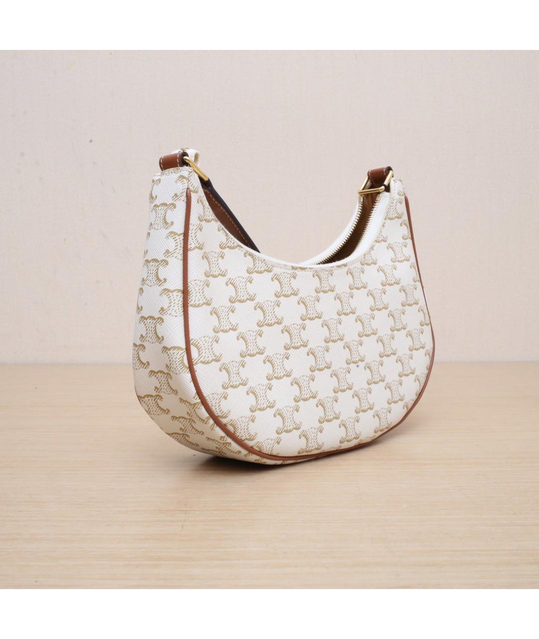 CELINE Белая сумка через плечо, фото 6