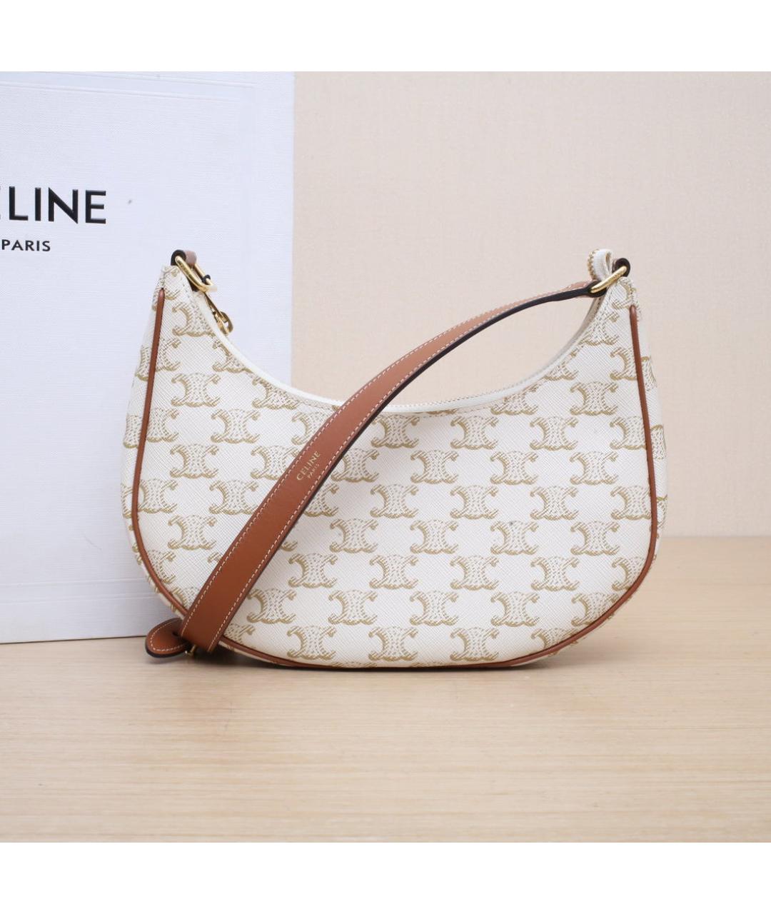 CELINE Белая сумка через плечо, фото 2