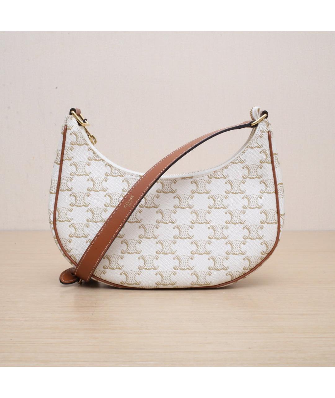 CELINE Белая сумка через плечо, фото 3