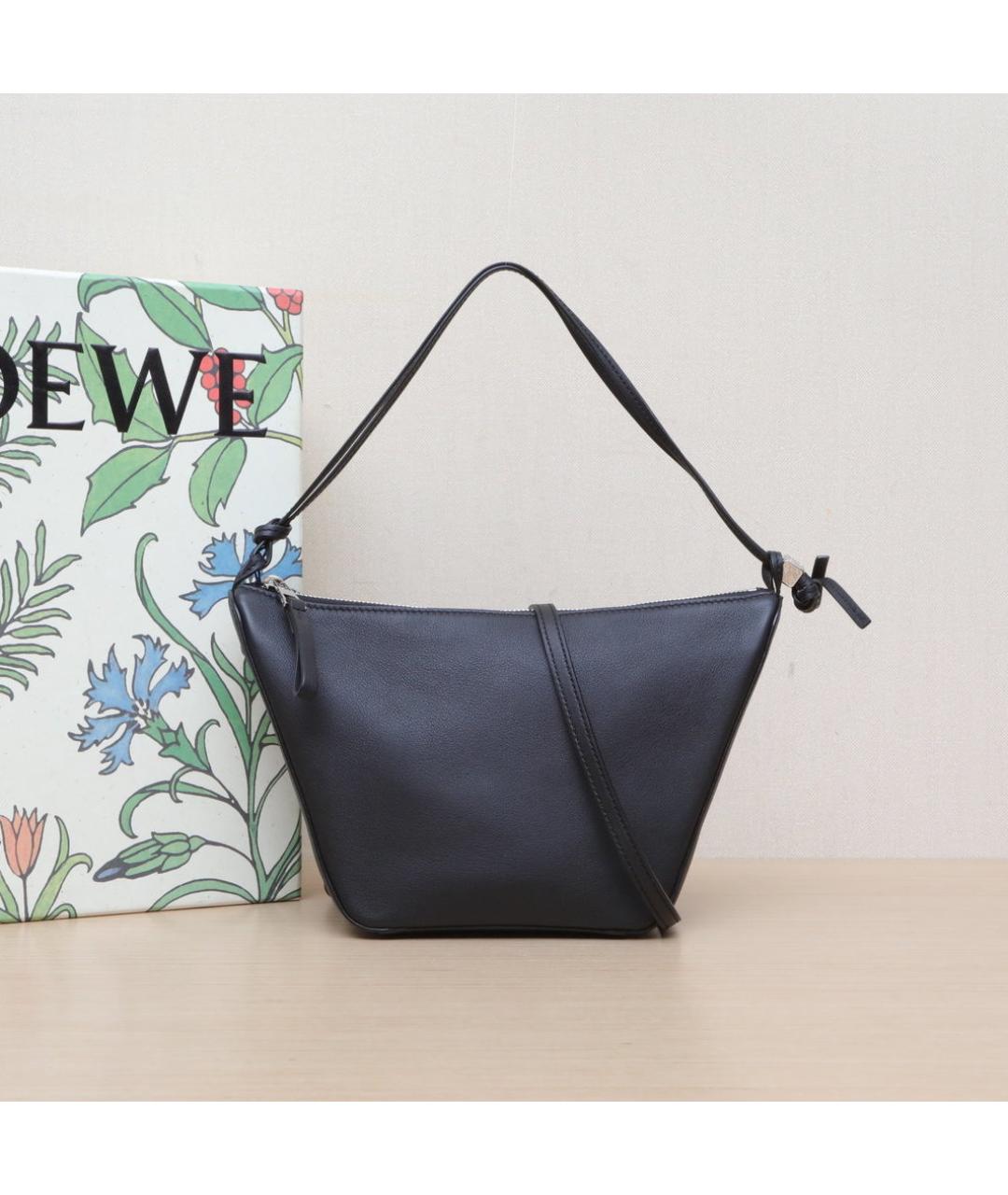 LOEWE Черная кожаная сумка через плечо, фото 2