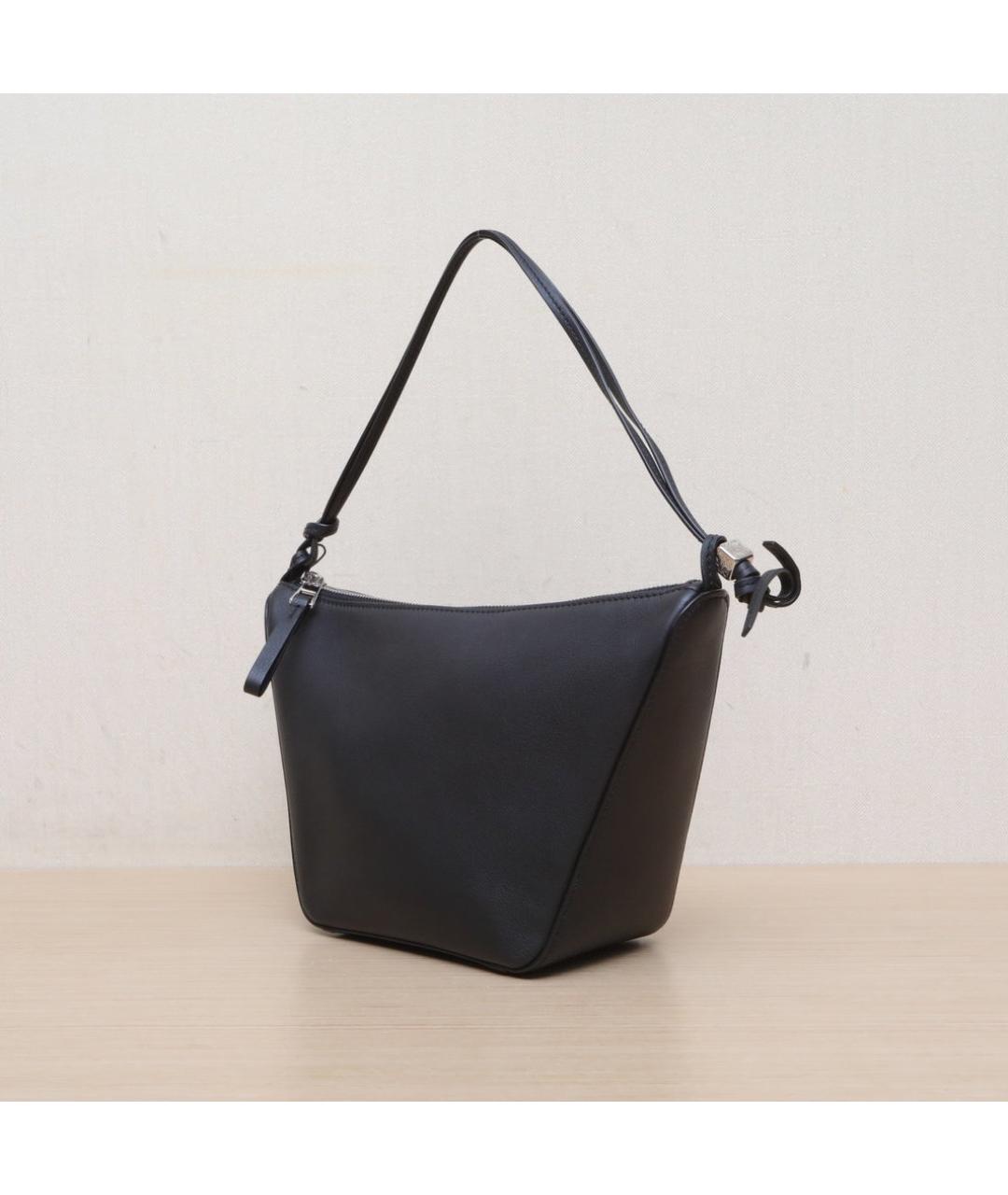 LOEWE Черная кожаная сумка через плечо, фото 4