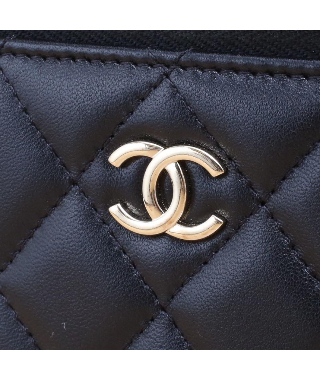 CHANEL Черная кожаная сумка через плечо, фото 8