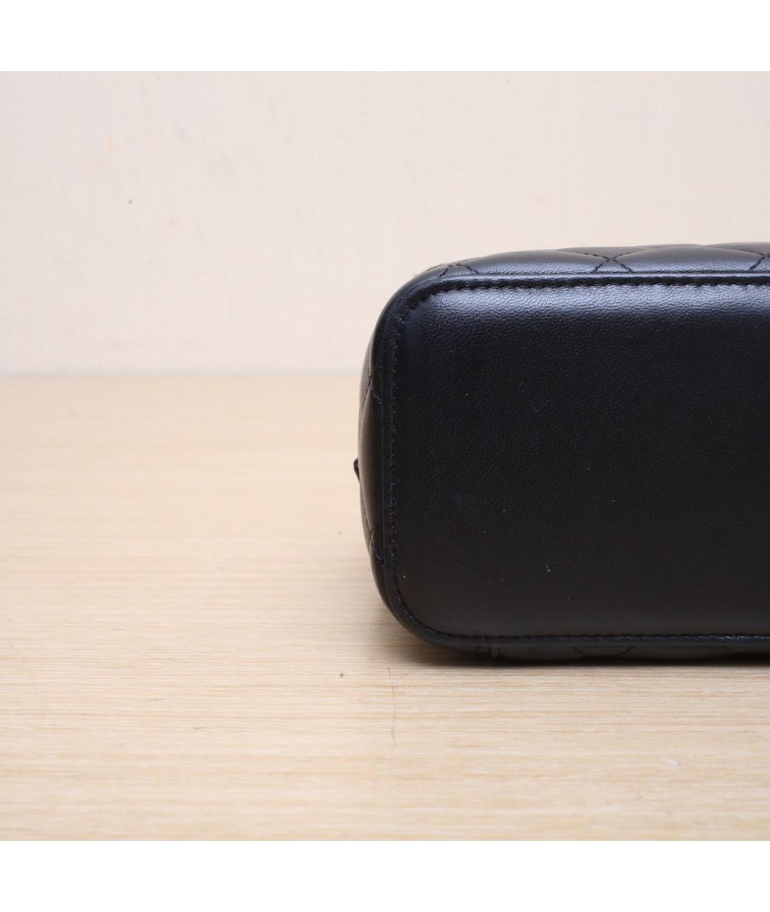 CHANEL Черная кожаная сумка через плечо, фото 9