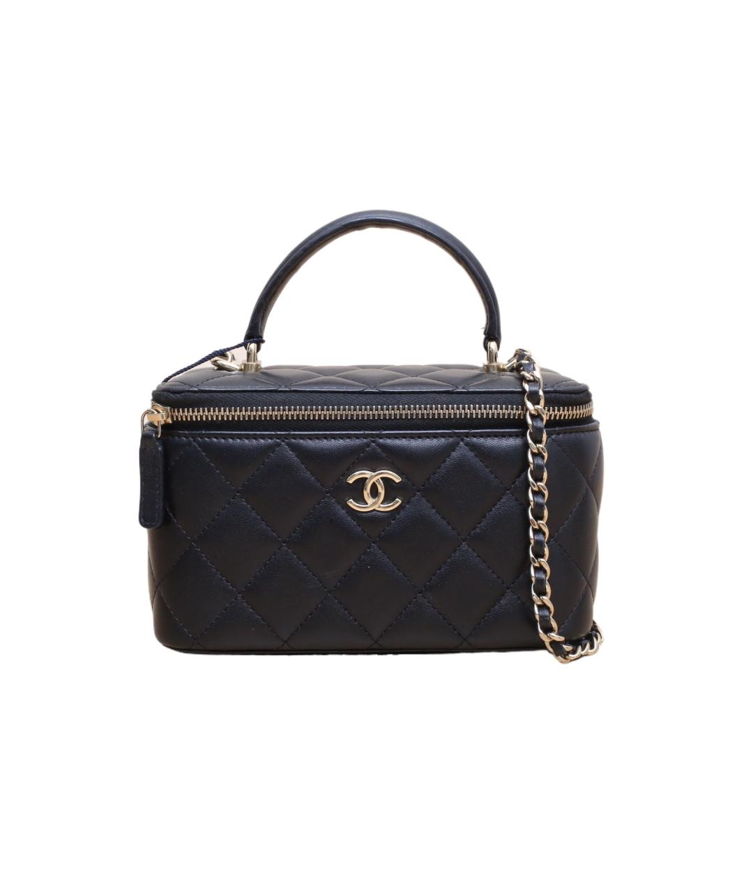 CHANEL Черная кожаная сумка через плечо, фото 1