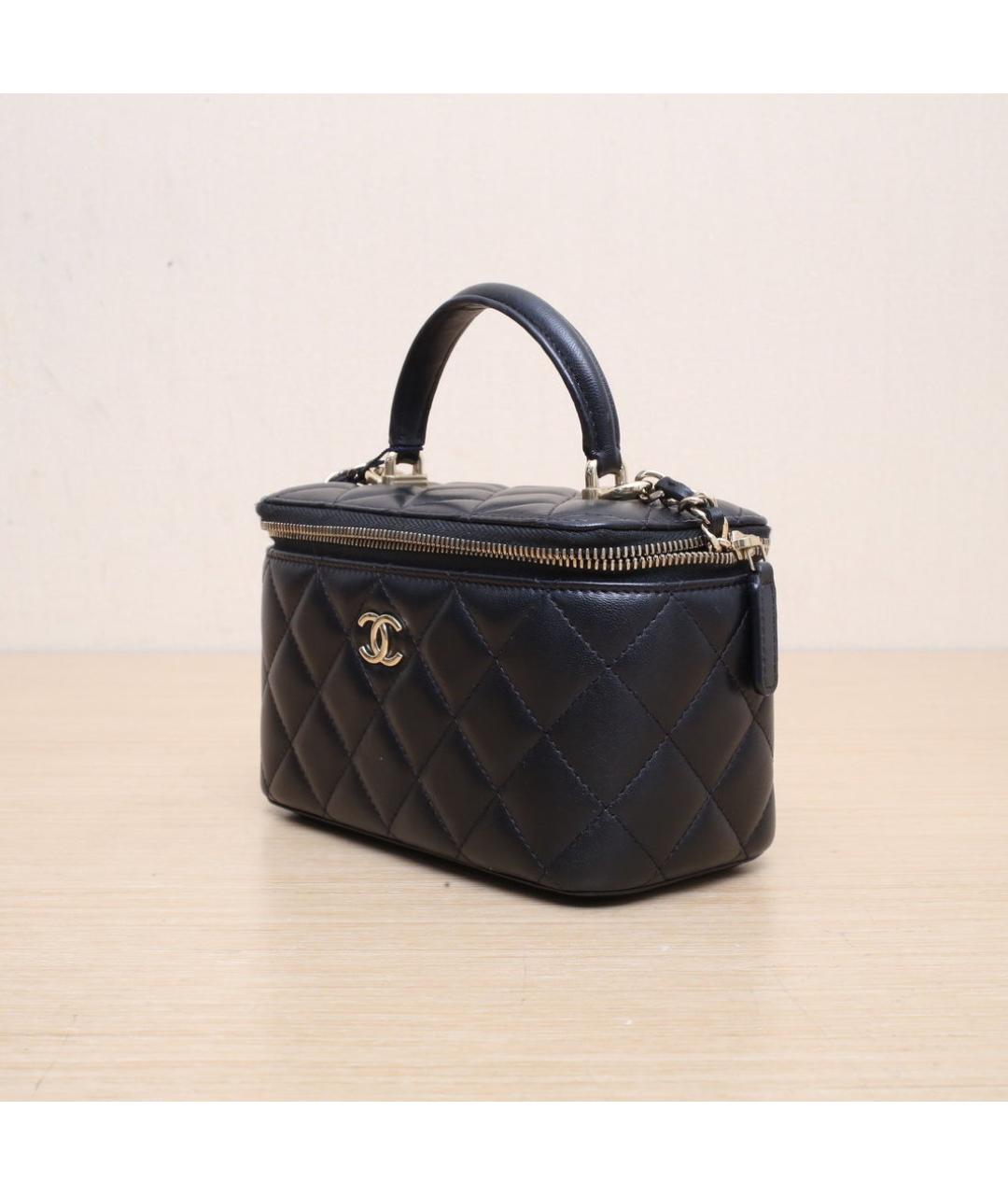 CHANEL Черная кожаная сумка через плечо, фото 4