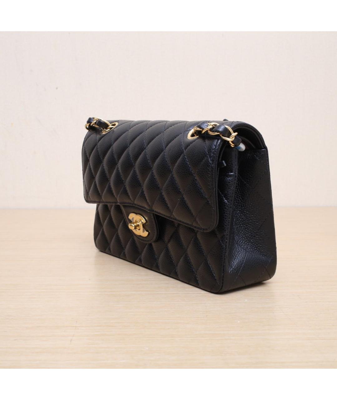 CHANEL Черная кожаная сумка через плечо, фото 4