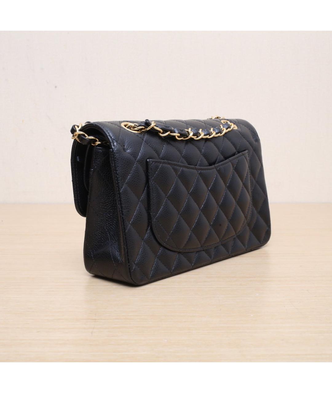 CHANEL Черная кожаная сумка через плечо, фото 6