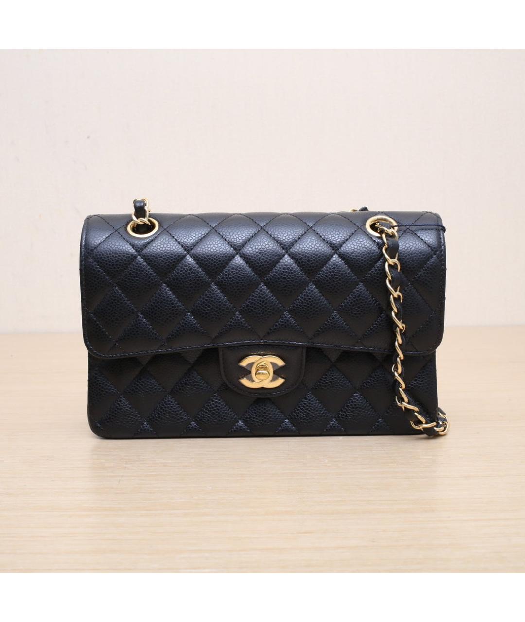 CHANEL Черная кожаная сумка через плечо, фото 3