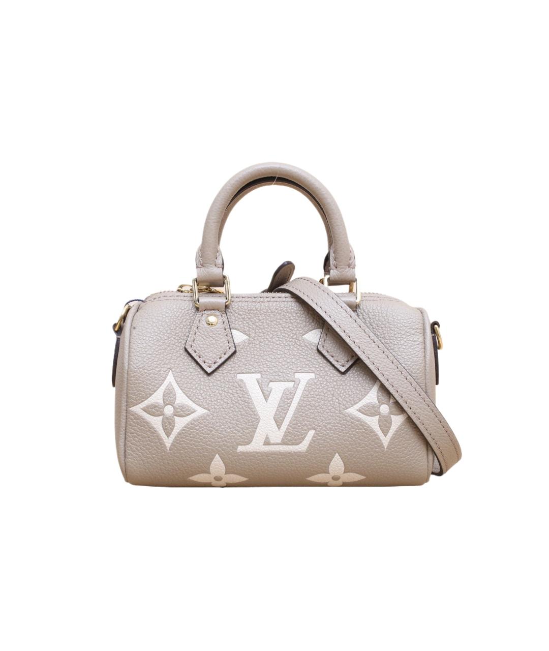 LOUIS VUITTON Серая кожаная сумка через плечо, фото 1