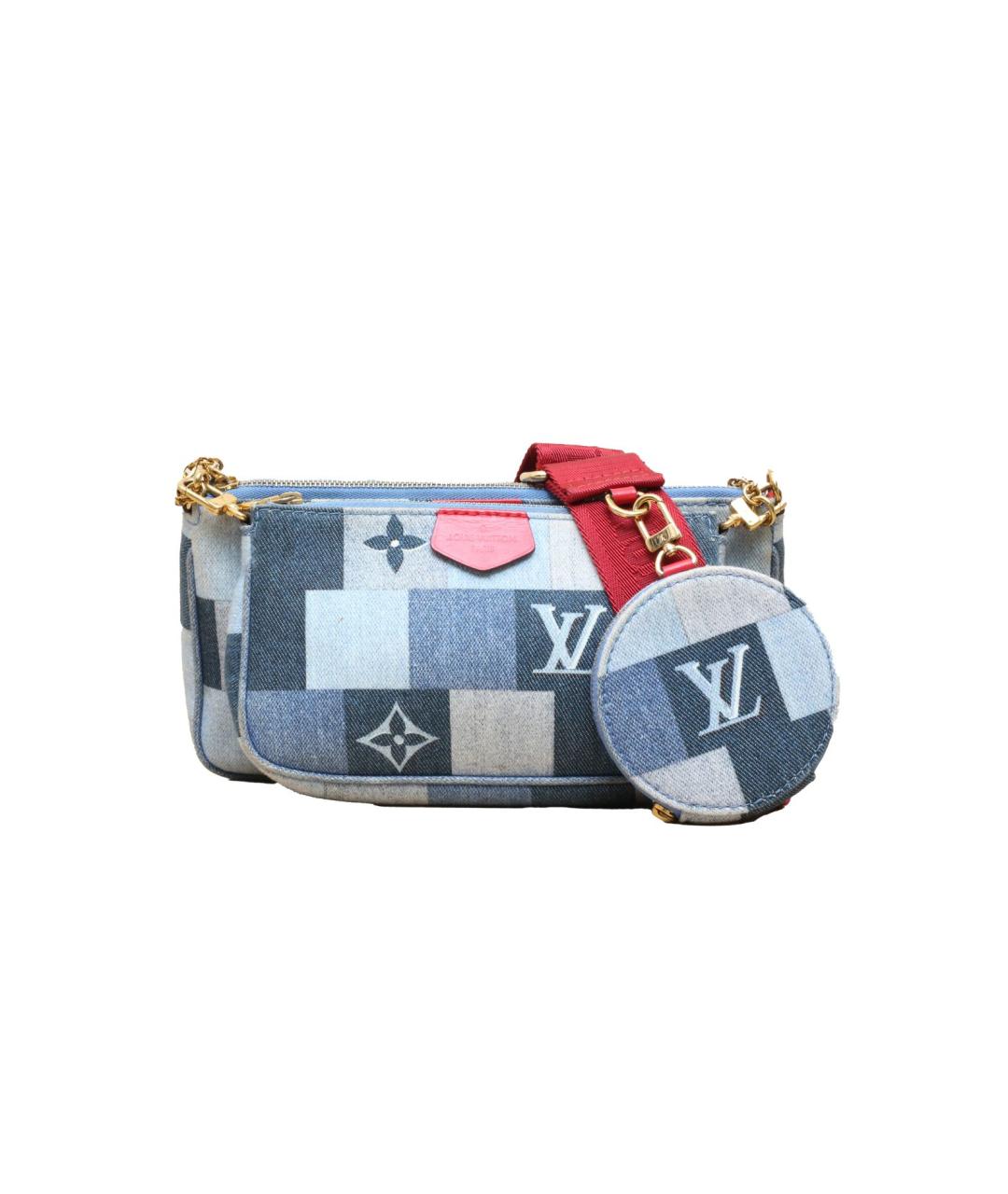 LOUIS VUITTON Синяя деним сумка через плечо, фото 1