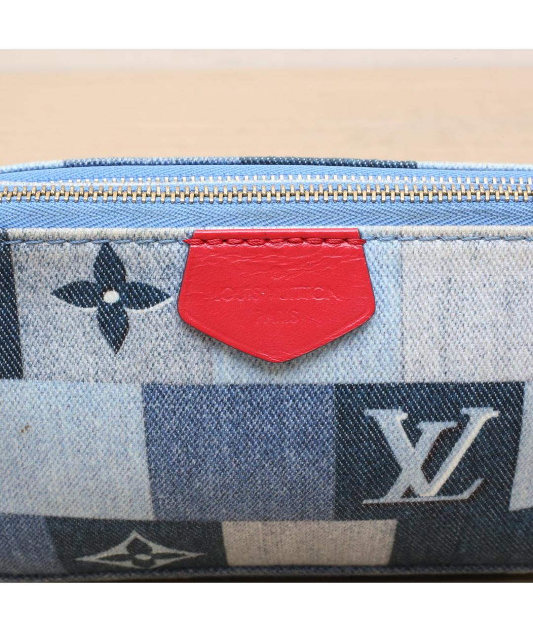 LOUIS VUITTON Синяя деним сумка через плечо, фото 8