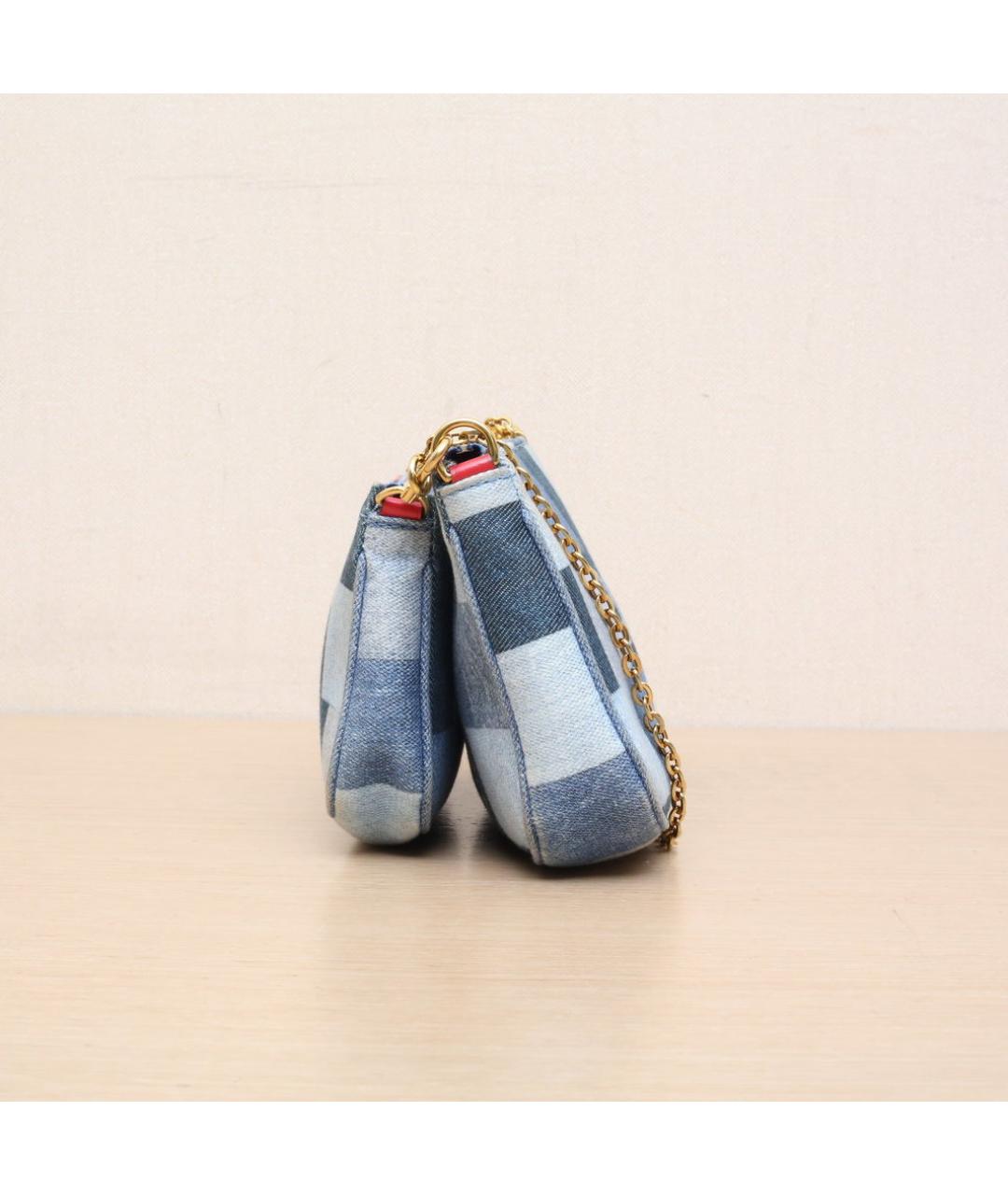 LOUIS VUITTON Синяя деним сумка через плечо, фото 5