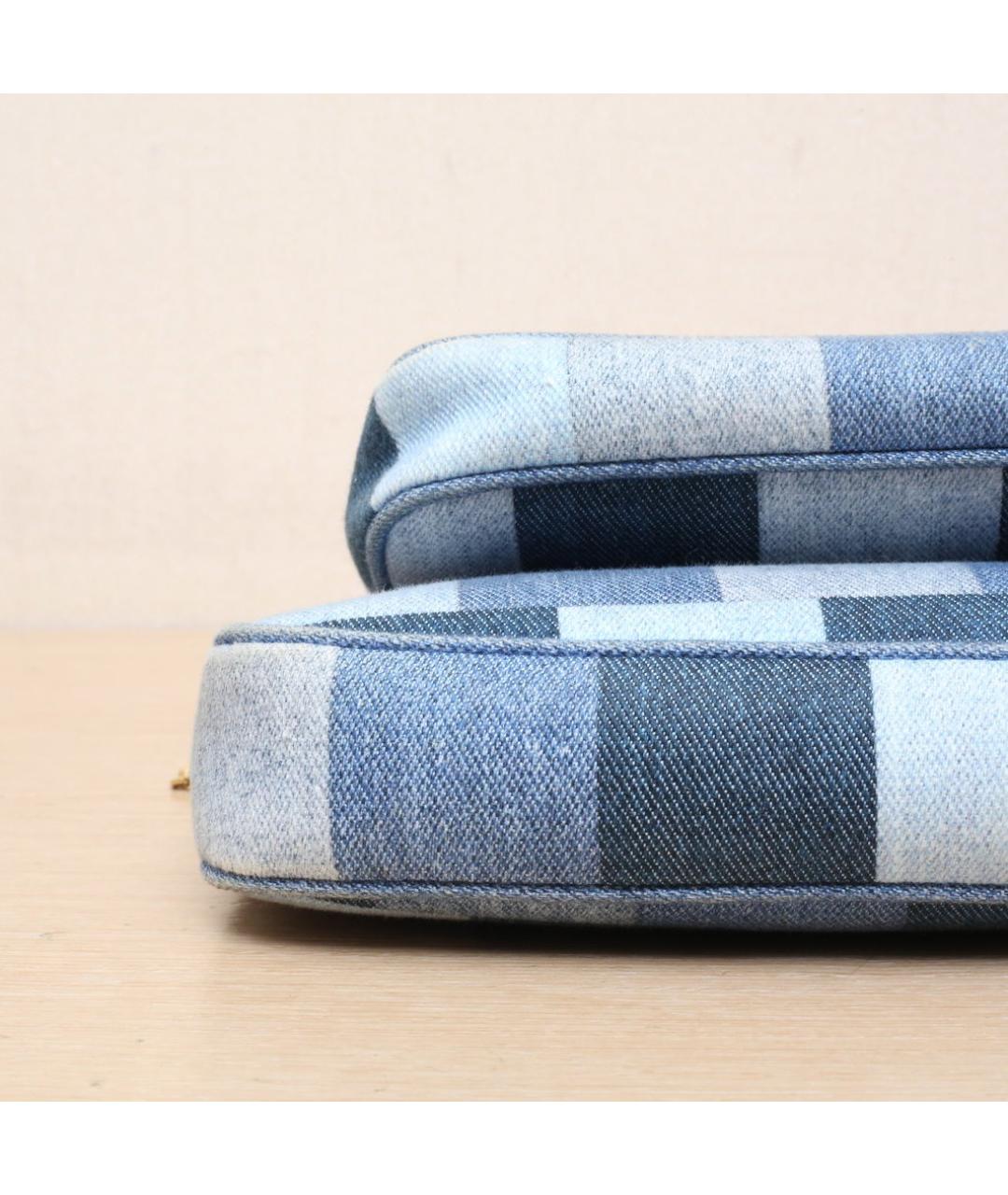 LOUIS VUITTON Синяя деним сумка через плечо, фото 9