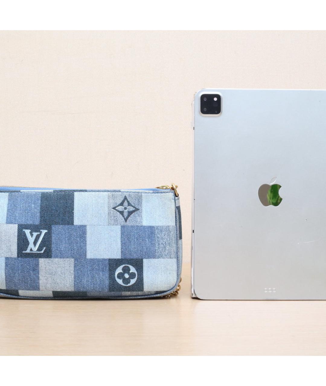 LOUIS VUITTON Синяя деним сумка через плечо, фото 7