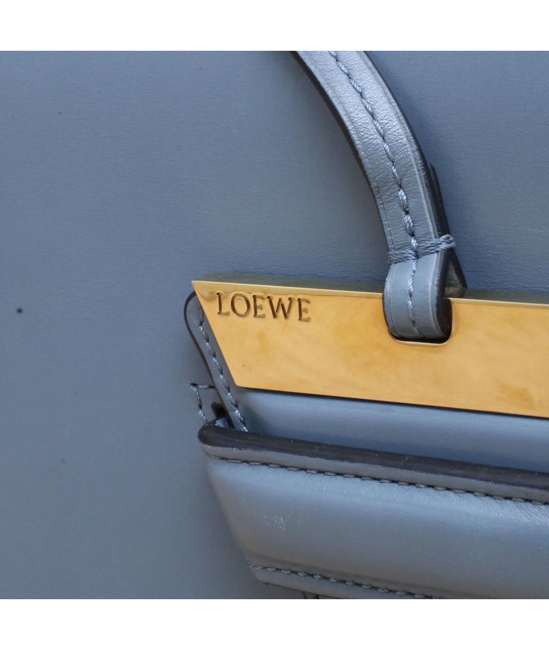LOEWE Синяя кожаная сумка через плечо, фото 8