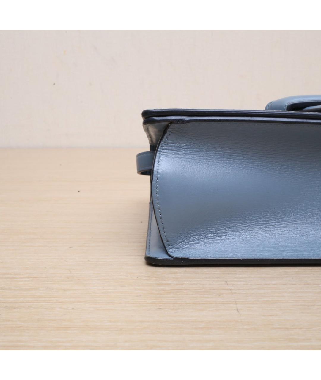 LOEWE Синяя кожаная сумка через плечо, фото 9