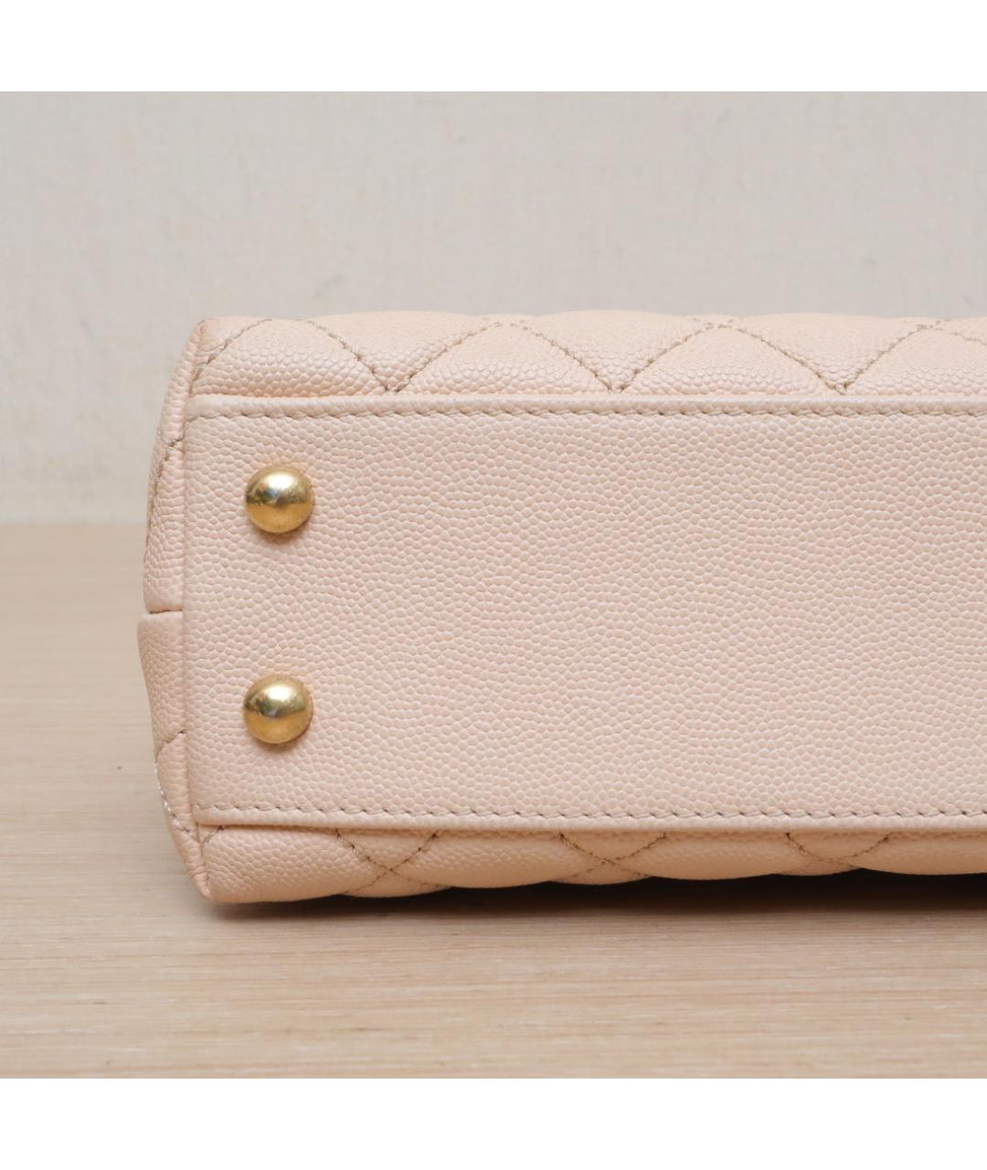 CHANEL Бежевая кожаная сумка через плечо, фото 9