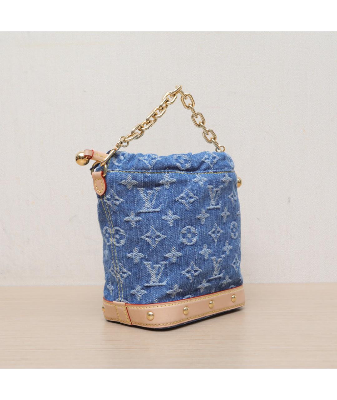 LOUIS VUITTON Синяя деним сумка через плечо, фото 6