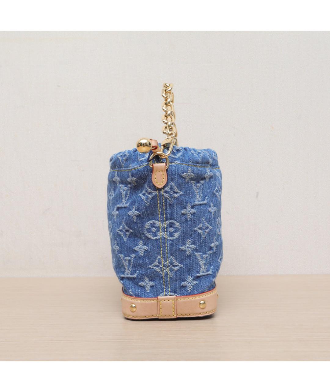LOUIS VUITTON Синяя деним сумка через плечо, фото 5