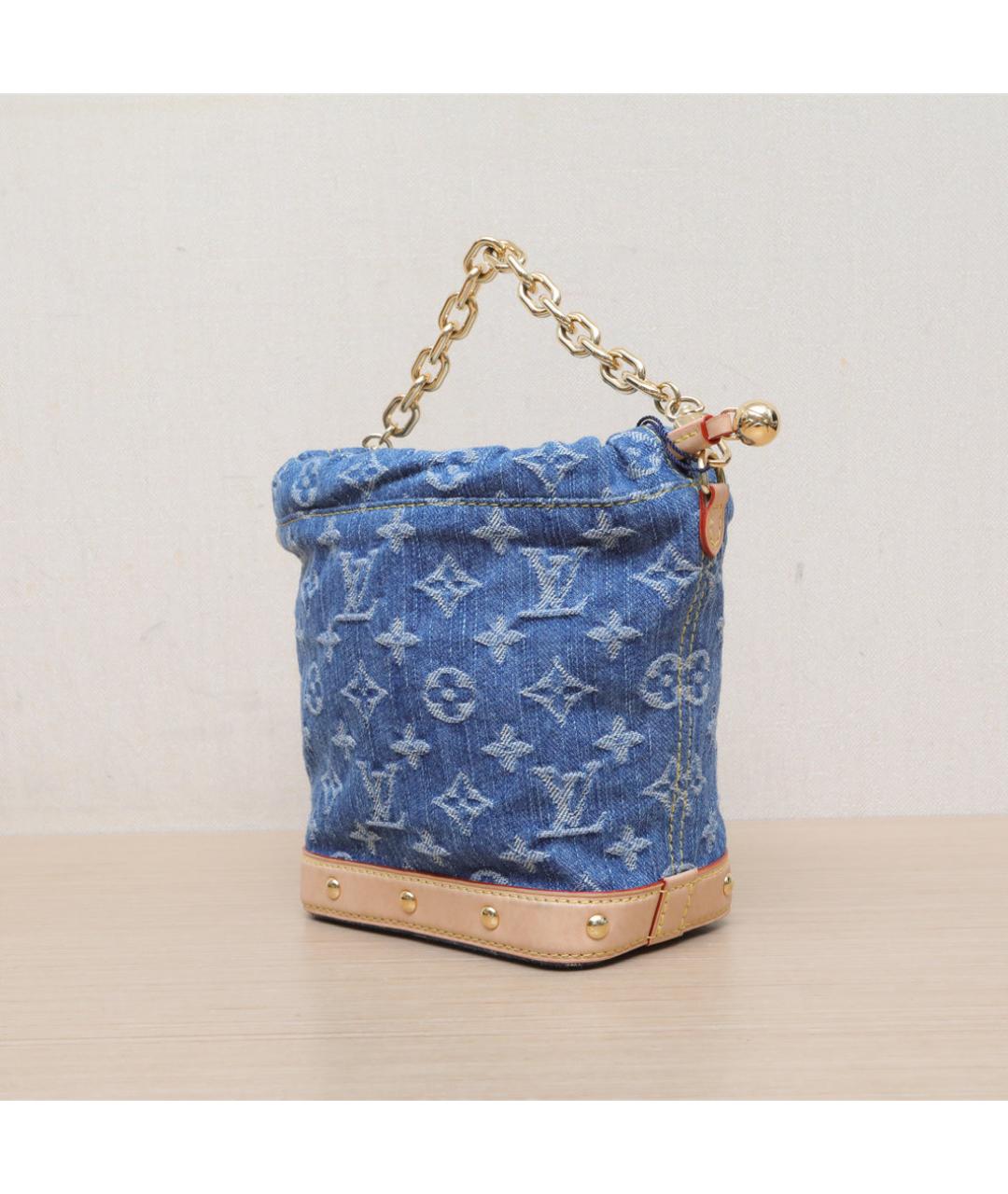 LOUIS VUITTON Синяя деним сумка через плечо, фото 4