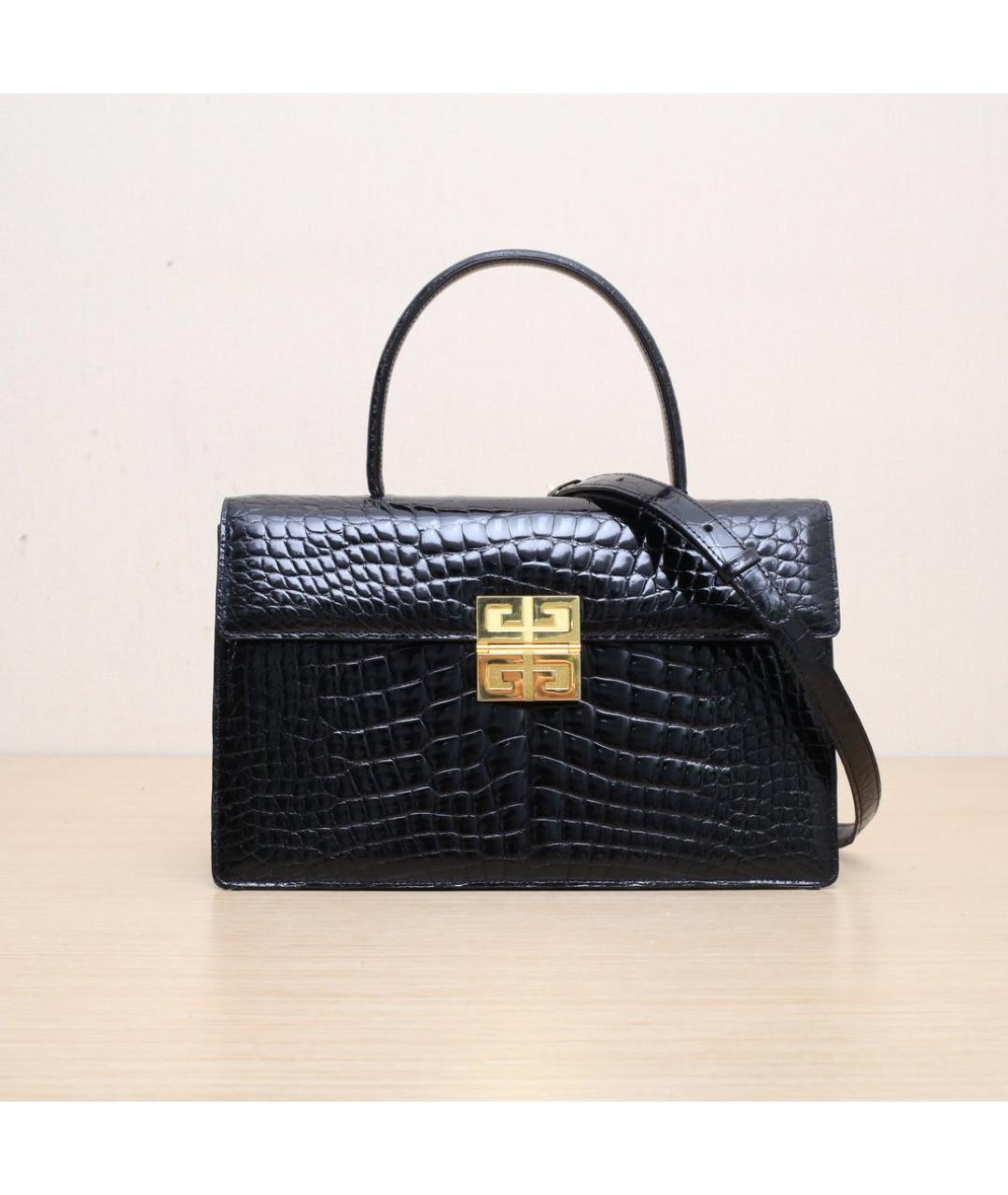 GIVENCHY Черная кожаная сумка через плечо, фото 3