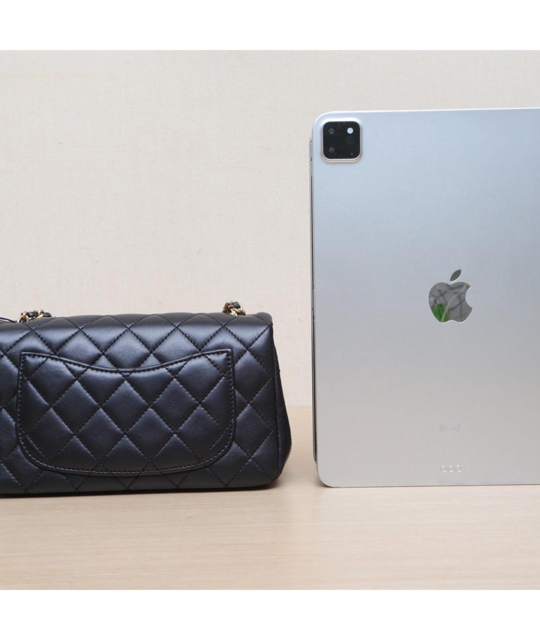 CHANEL Черная кожаная сумка через плечо, фото 7