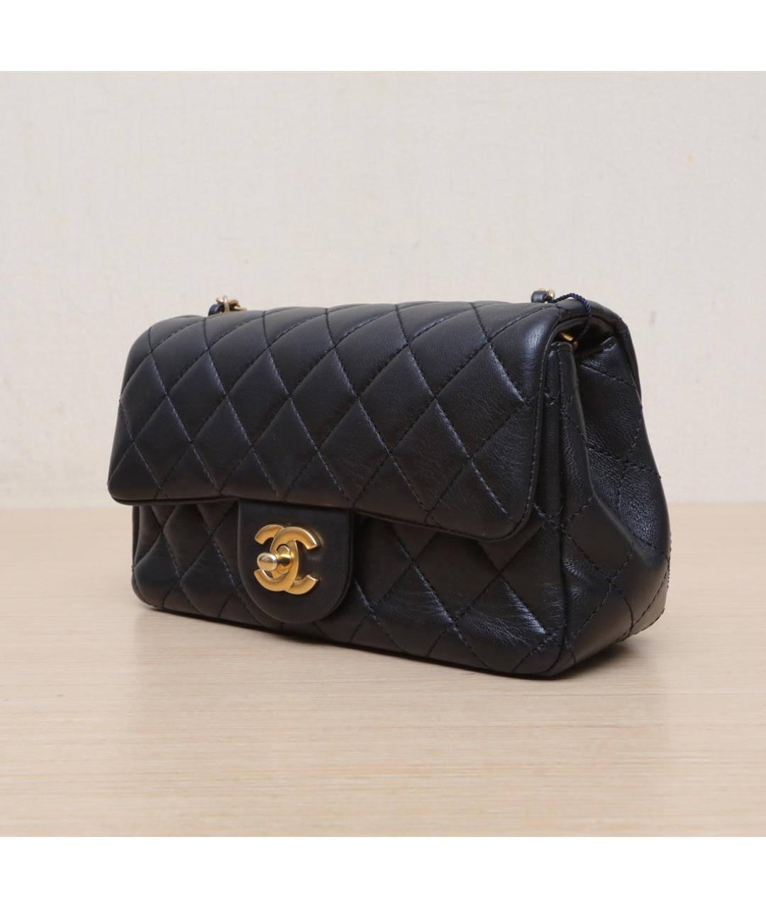 CHANEL Черная кожаная сумка через плечо, фото 4