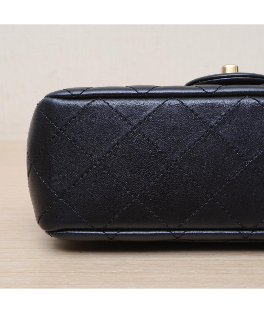 CHANEL Черная кожаная сумка через плечо, фото 9