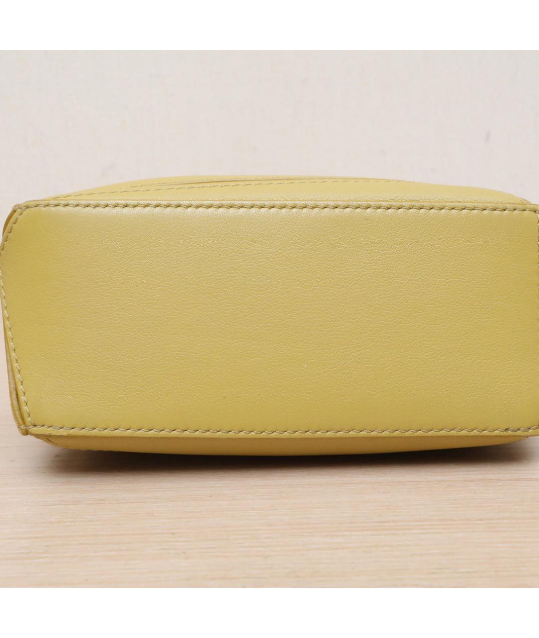 LOEWE Желтая кожаная сумка через плечо, фото 9