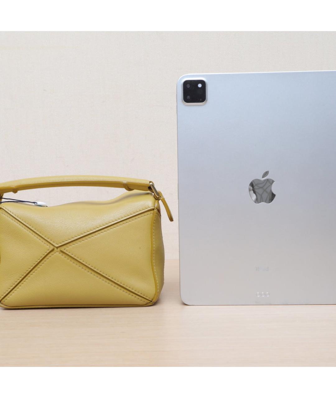 LOEWE Желтая кожаная сумка через плечо, фото 7