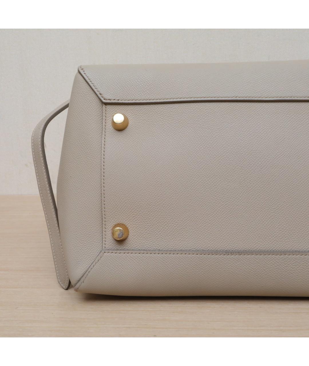 CELINE Серая кожаная сумка через плечо, фото 9