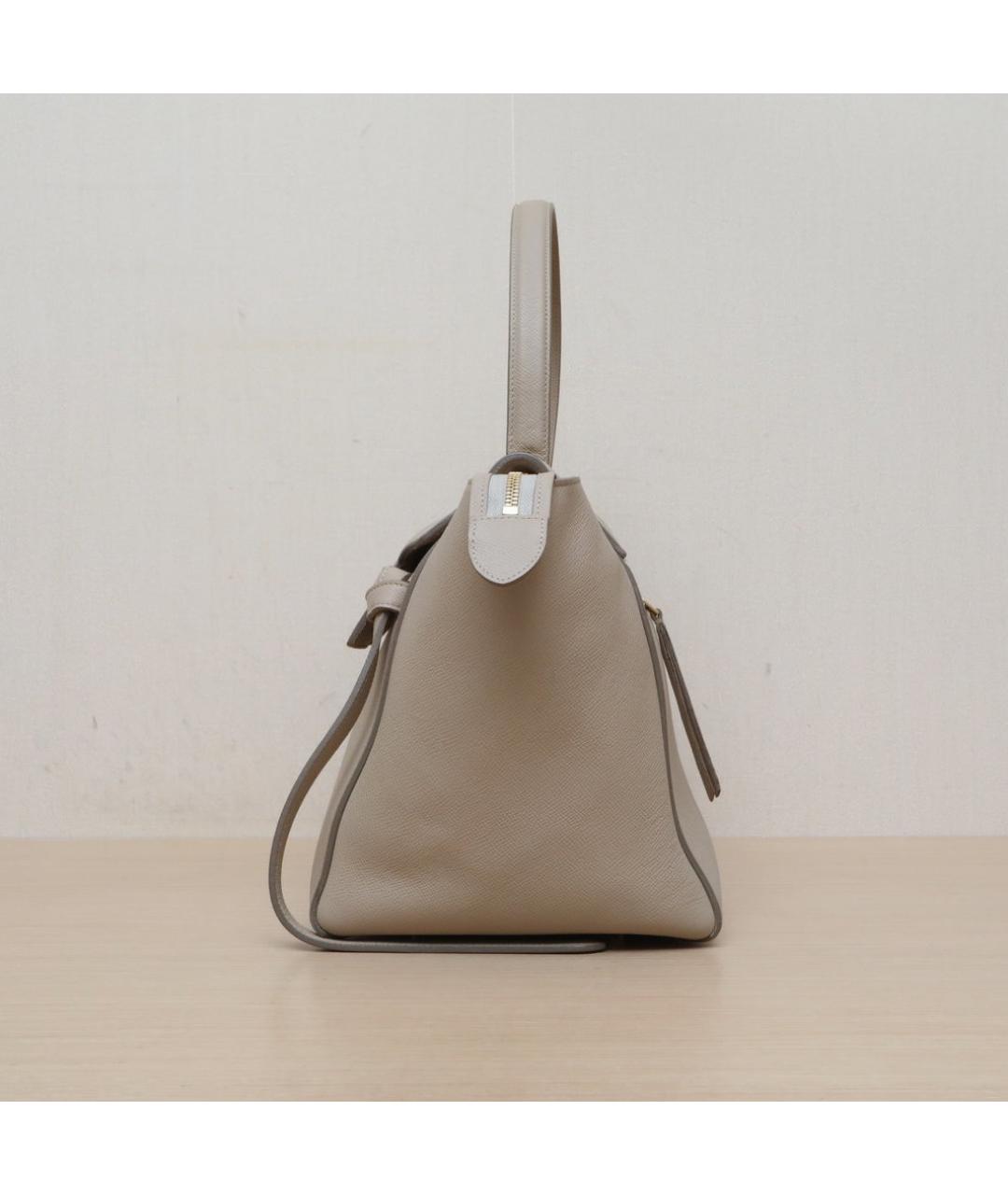 CELINE Серая кожаная сумка через плечо, фото 5