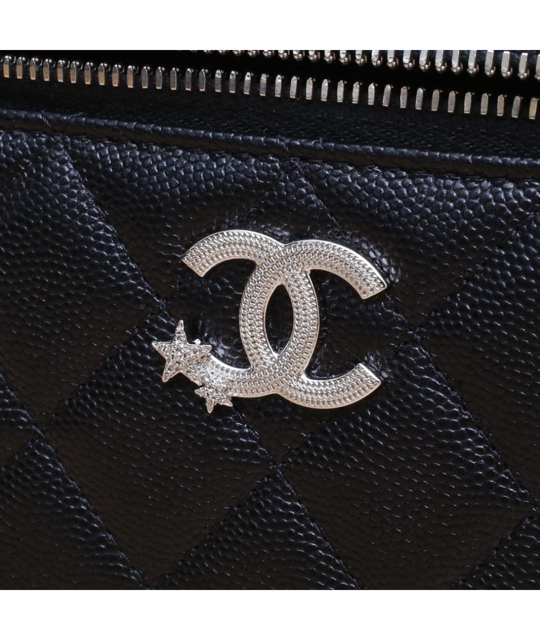 CHANEL Черная кожаная сумка через плечо, фото 8