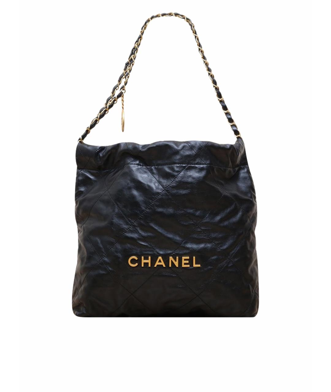 CHANEL Черная кожаная сумка через плечо, фото 1
