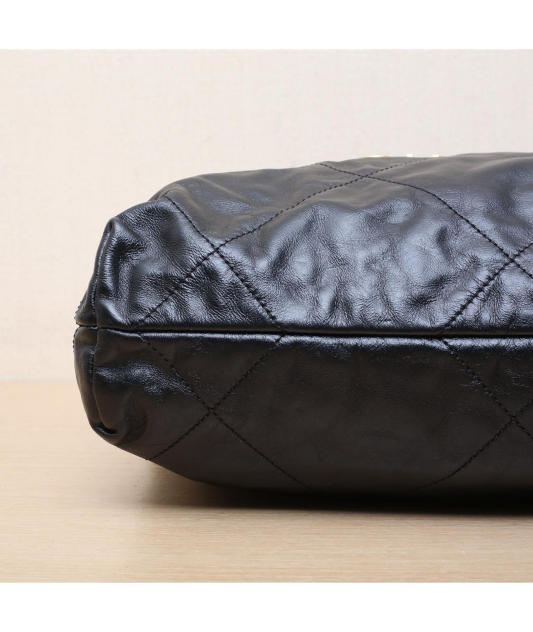 CHANEL Черная кожаная сумка через плечо, фото 9