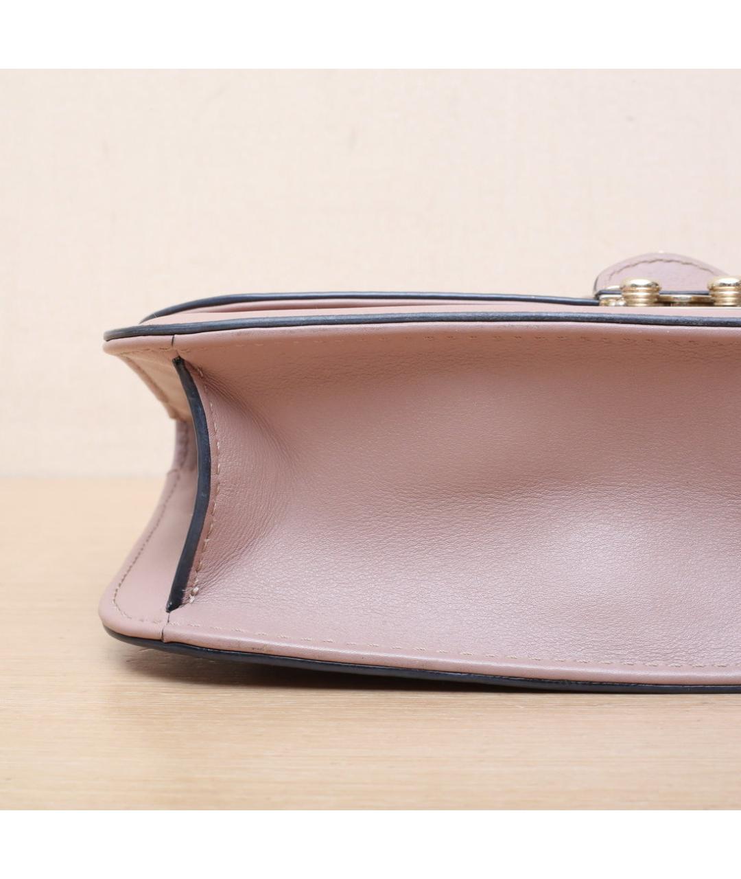VALENTINO Розовая кожаная сумка через плечо, фото 9