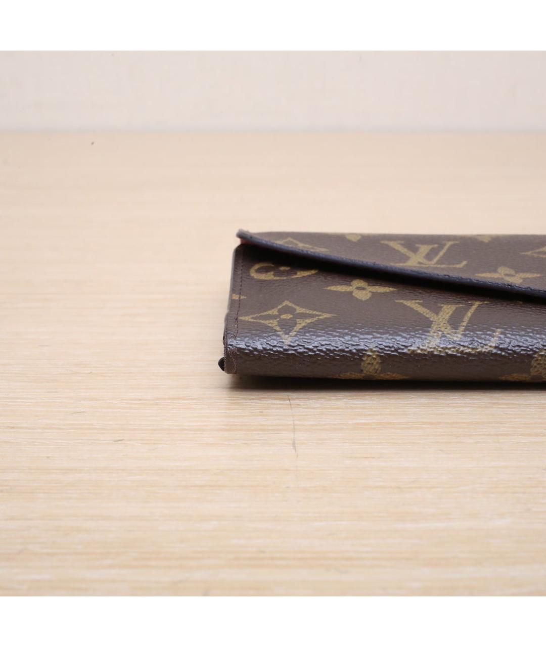 LOUIS VUITTON Коричневый кошелек, фото 9