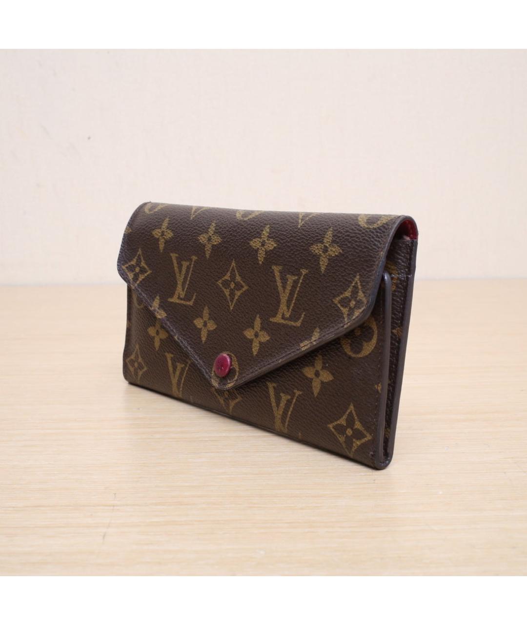LOUIS VUITTON Коричневый кошелек, фото 4