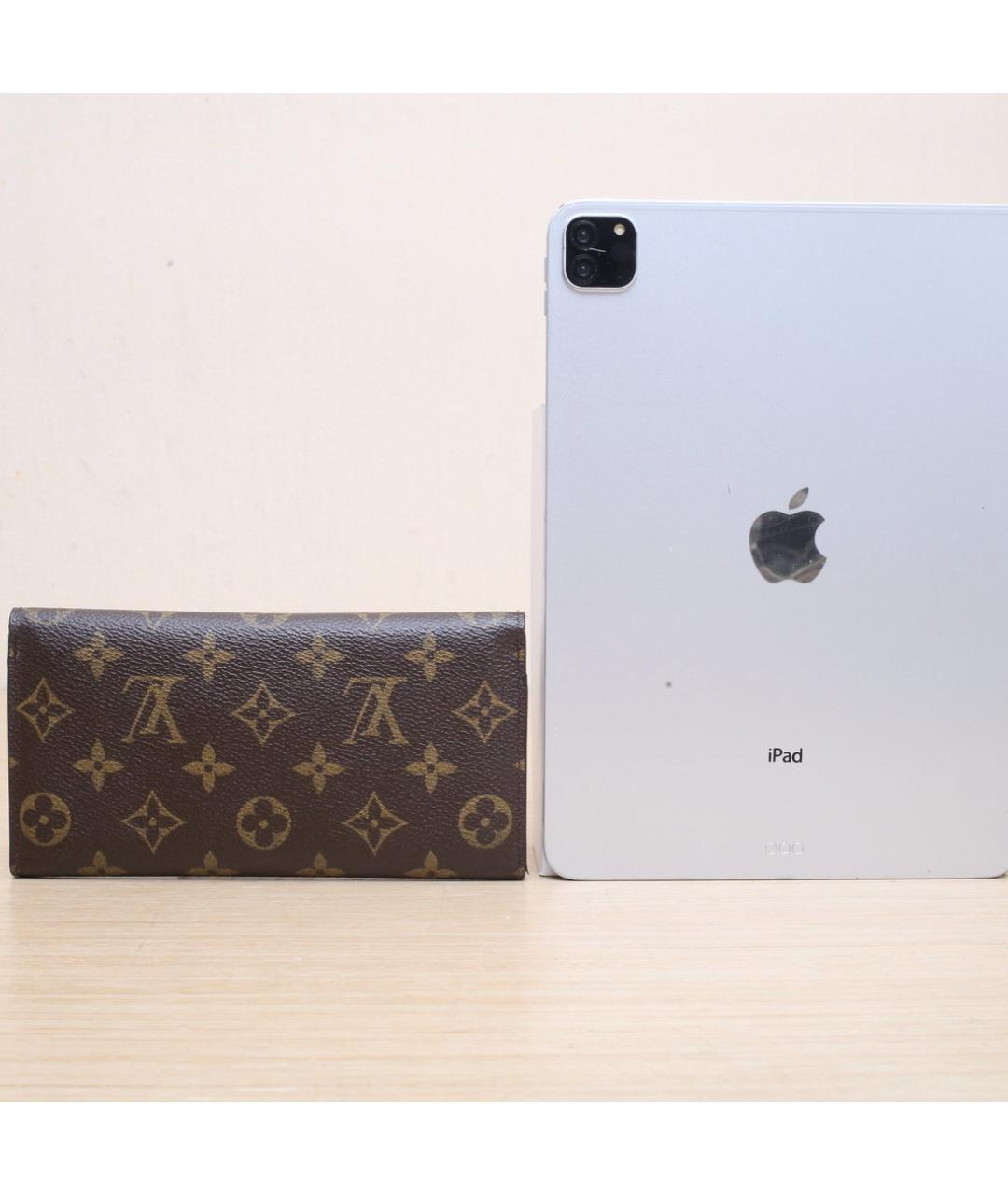 LOUIS VUITTON Коричневый кошелек, фото 7