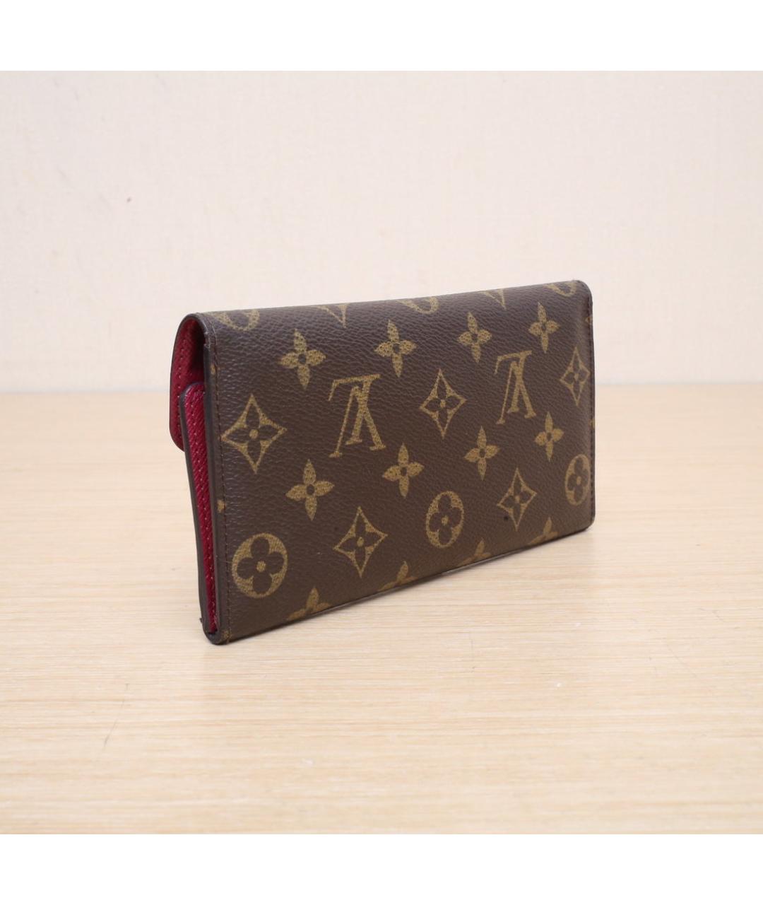 LOUIS VUITTON Коричневый кошелек, фото 6