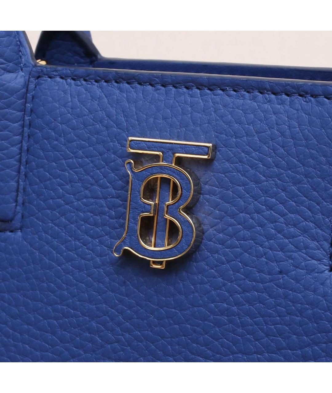 BURBERRY Синяя кожаная сумка через плечо, фото 8
