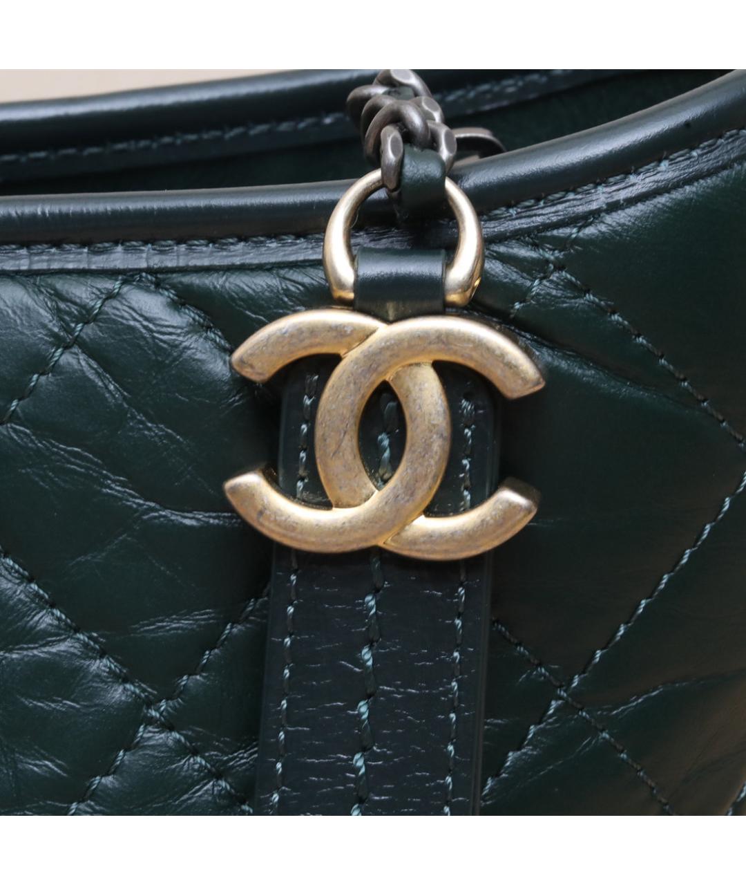 CHANEL Черная кожаная сумка через плечо, фото 8