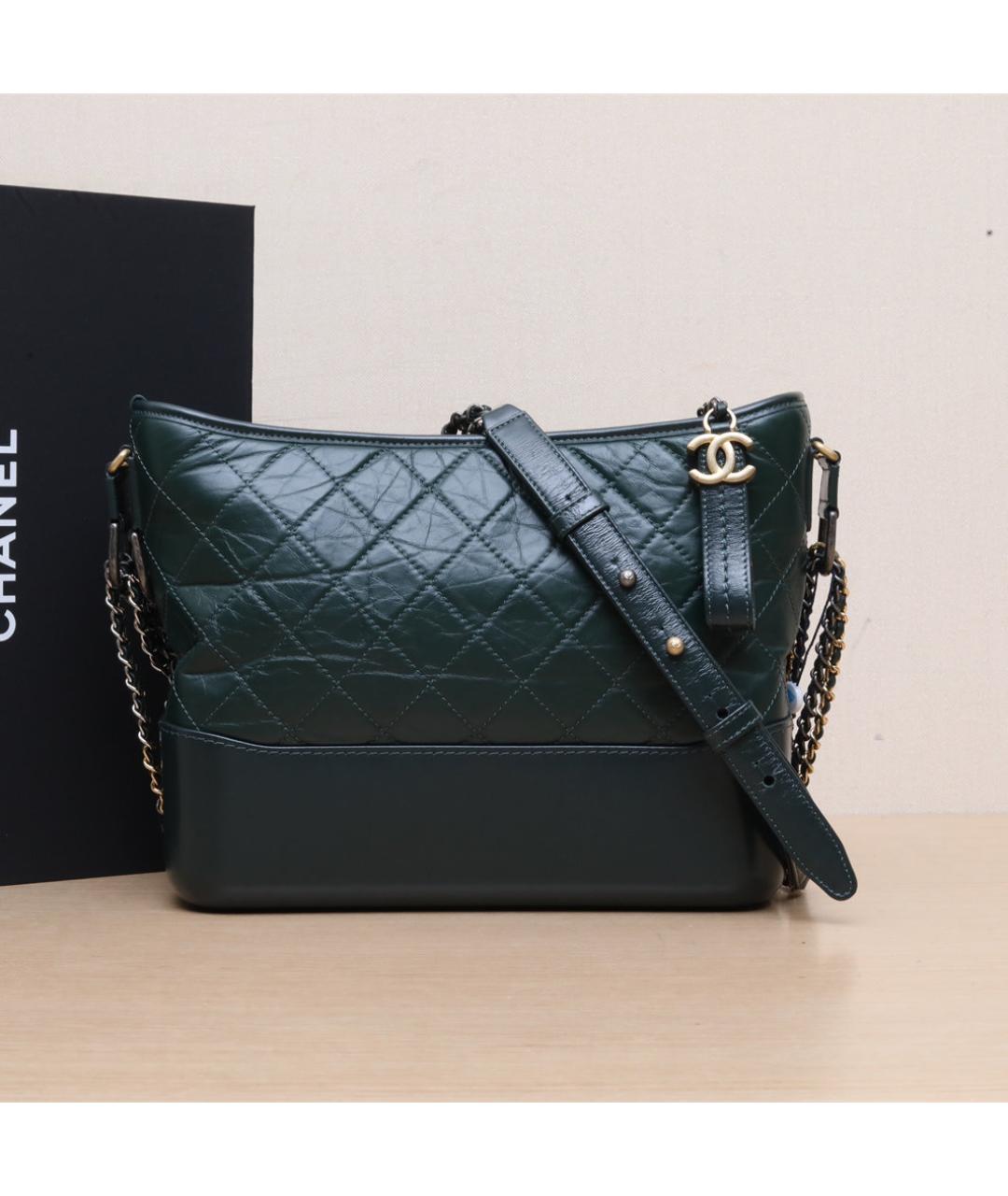 CHANEL Черная кожаная сумка через плечо, фото 2