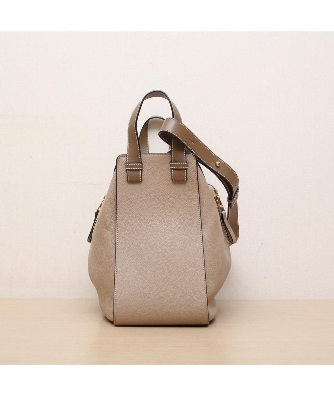 LOEWE Бежевая кожаная сумка через плечо, фото 5