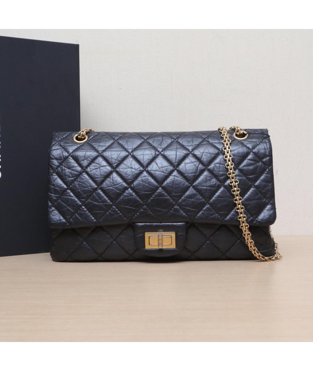 CHANEL Черная кожаная сумка через плечо, фото 2